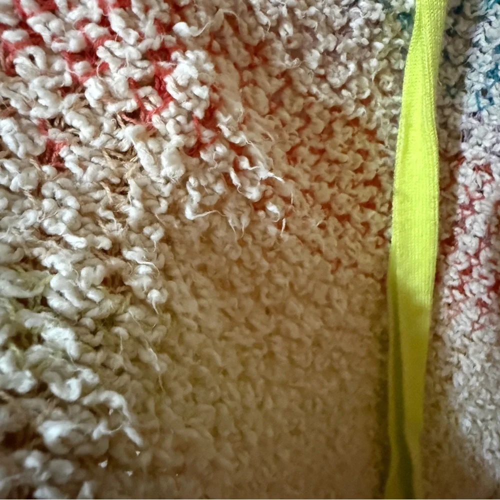 Free‎ People Sit Next to Me Multicolor Knit Hoodie Sz XS